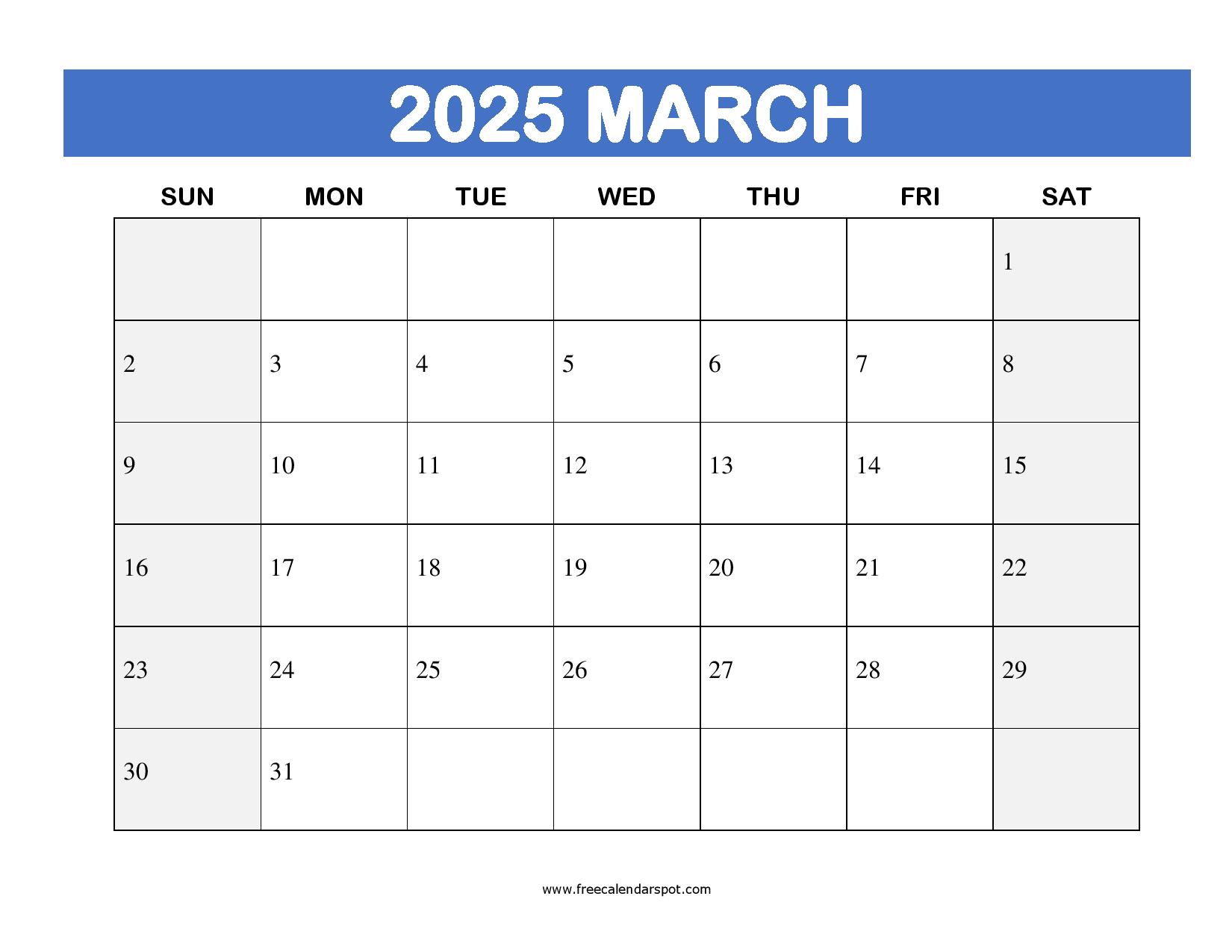 2025 Monthly Calendar Printable January To December 