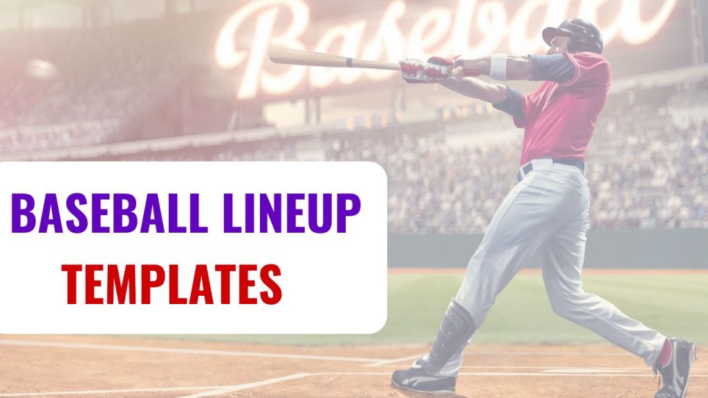 Baseball Lineup Templates | Editable & Printable