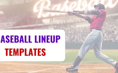 Baseball Lineup Templates | Editable & Printable