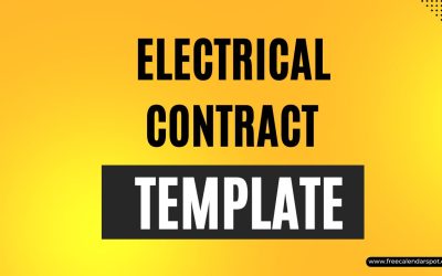 Electrical Contract & Agreement Templates