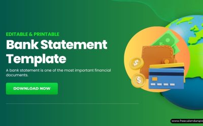Bank Statement Template (Editable) | Types, How to Download