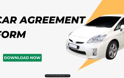 Car Rental Agreement Form & Template