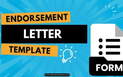 Sample Endorsement Letter Template | Uses, How to Write