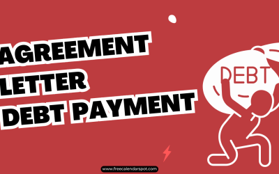 Sample Letter of Agreement for Debt Payment